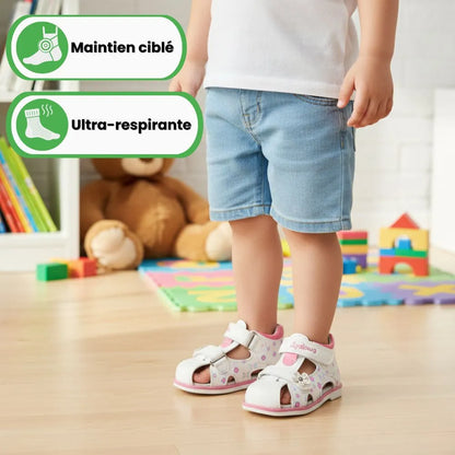 BUTTERSTEP™ – Sandales bébé fille premiers pas | Confort doux & maintien sécurisé