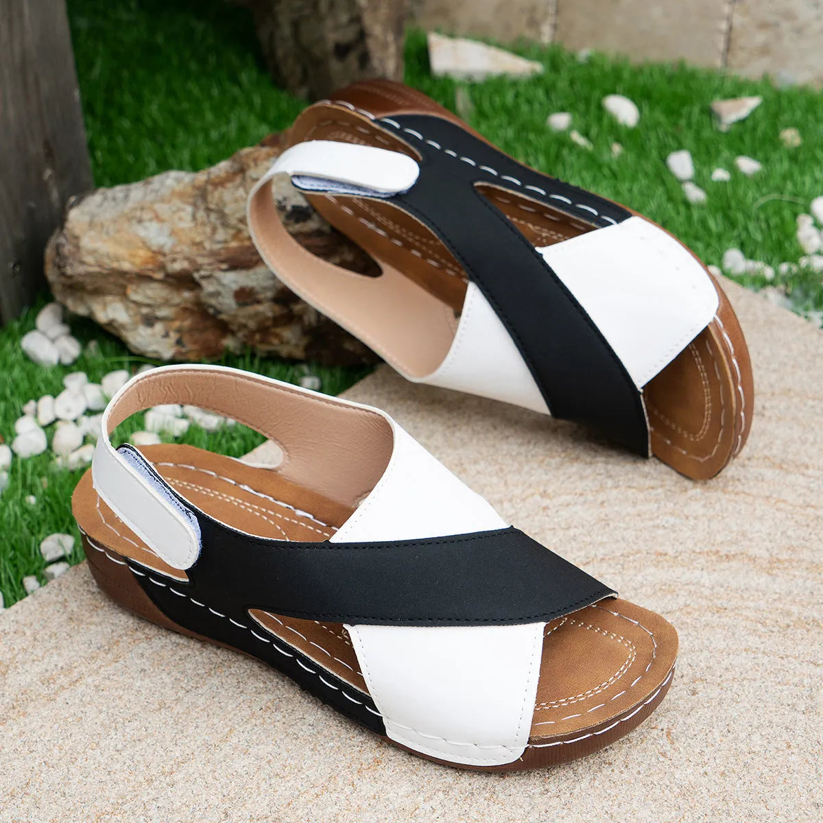 Sandales Orthopédiques Femme Confort Anti-Douleur