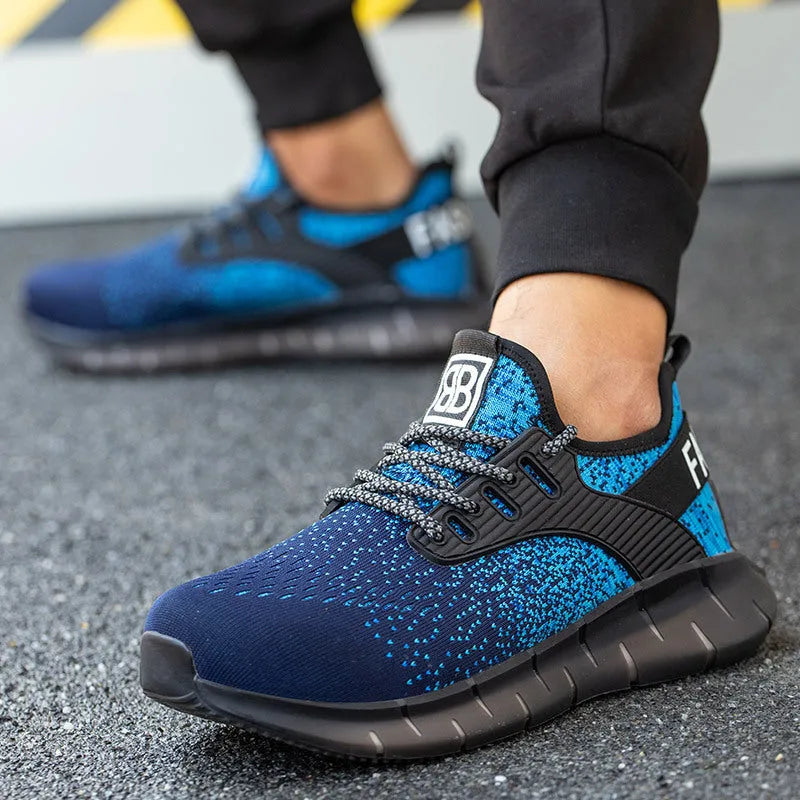 Chaussures de sécurité homme basket respirante embout acier
